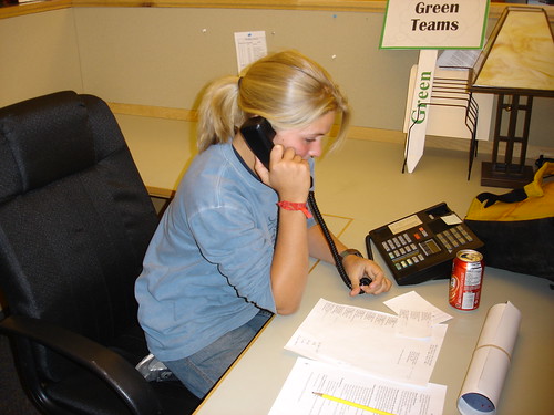 Madison talking to future NOLS students all over the globe.  You go girl!