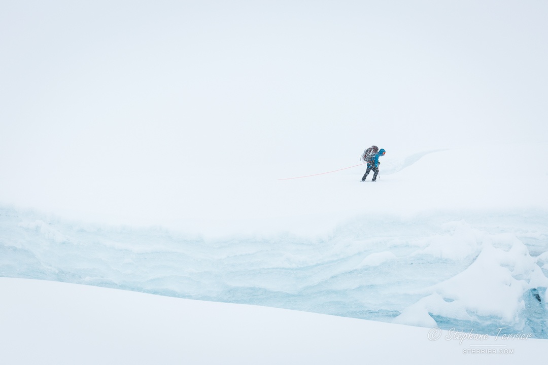 Passing the Great Icefall