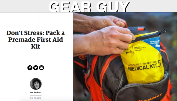 Ultralight waterproof first aid kit made by Adventure Medical Kits