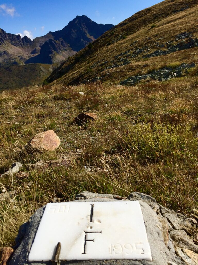 Marker on the Italian-French Border